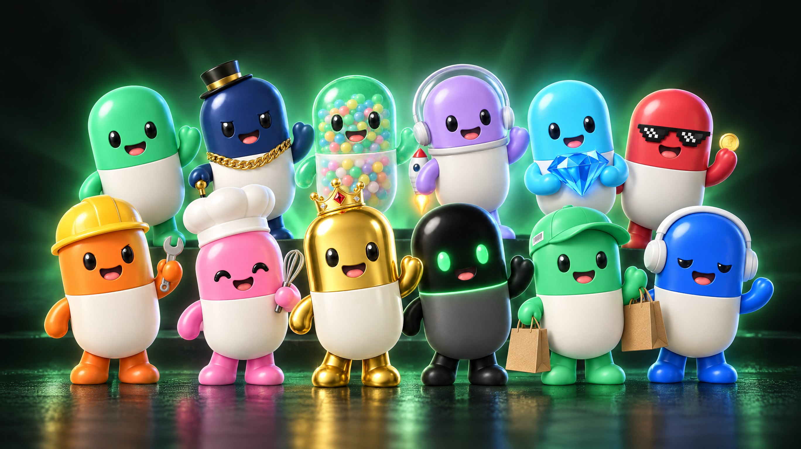 All twelve doses posing together